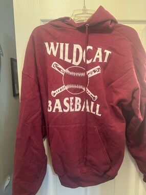 Wildcat Baseball Maroon Hoodie
